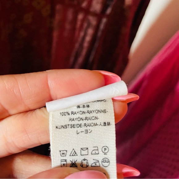 Free People Floral Long Sleeve Open Back Tunic Mini Dress - Picture 9 of 9